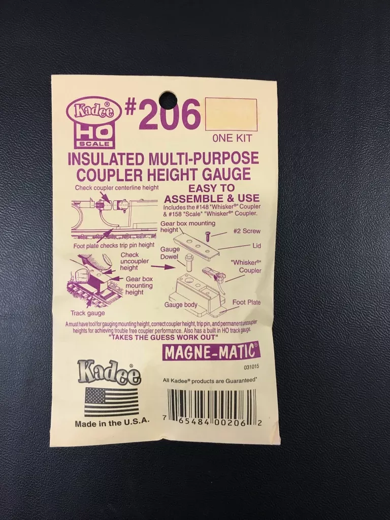 206-kadee-new-ho-insulated-coupler-height-gauge-multi-purpos # 206 Kadee NEW HO Insulated Coupler Height Gauge Multi-purpos