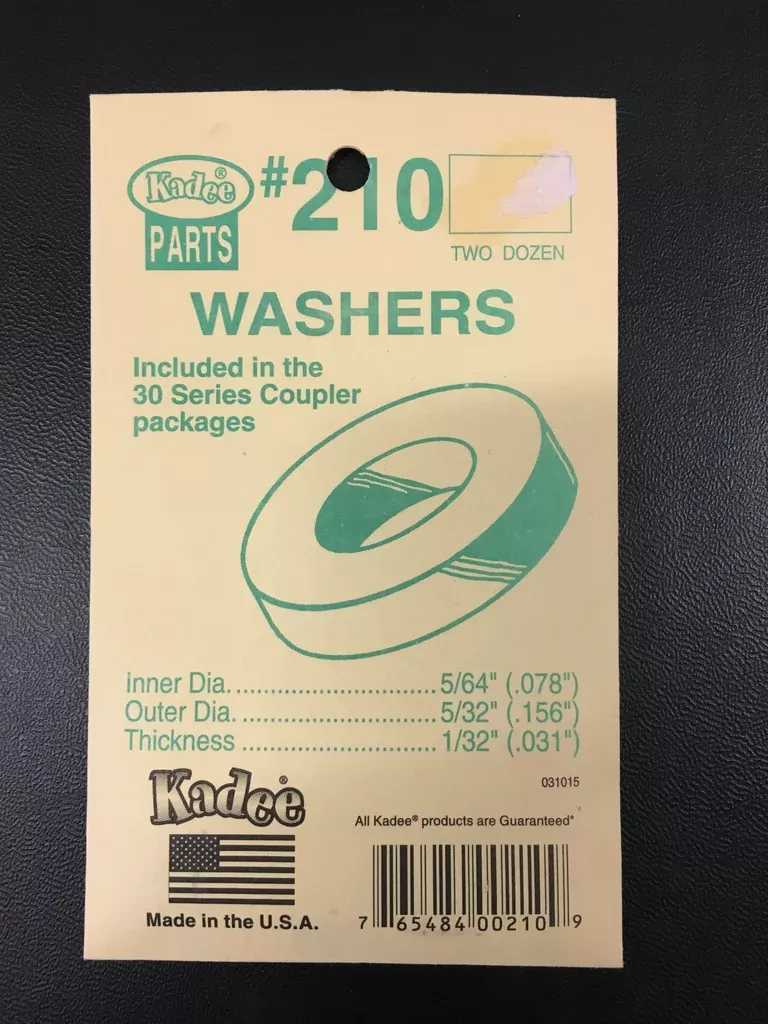 210-washers-plastic-1-32in-0-031in-kadee # 210 Washers Plastic 1/32in 0.031in kadee
