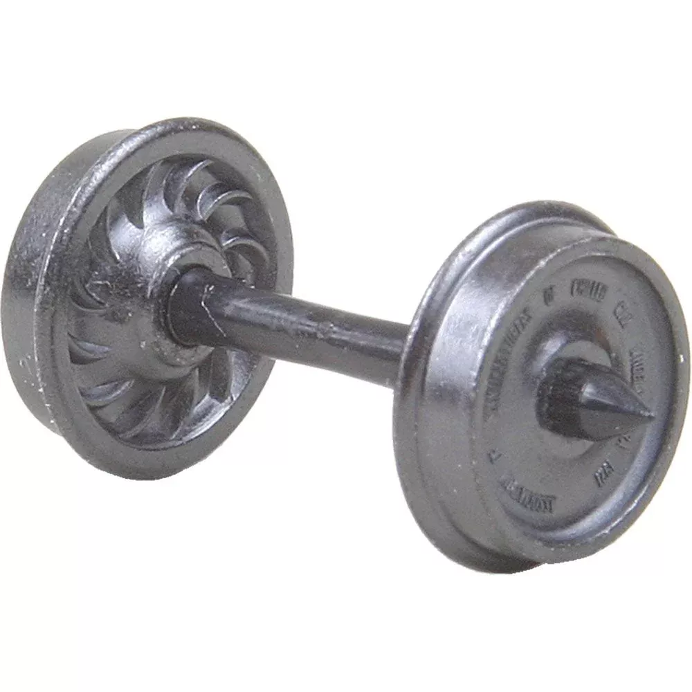 #521 HO Scale 36" Diameter Ribbed Back Metal Code 110 Wheels - Freight and Passenger