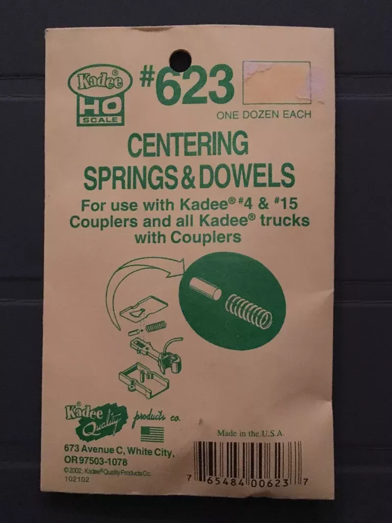 # 623 Centering Spring and Dowel for #4 & #15 KADEE