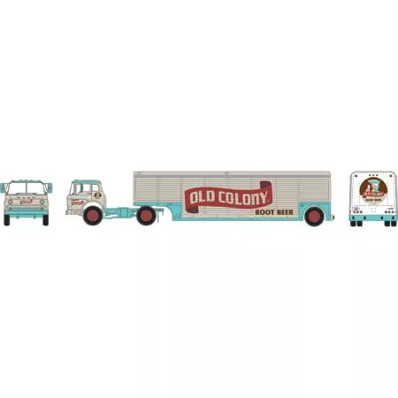 athearn-ho-scale-ford-c-w-beverage-trailer-old-colony Athearn HO Scale Ford C w/Beverage Trailer, Old Colony