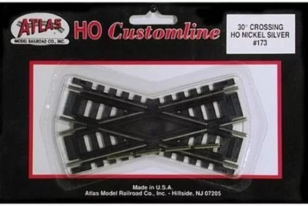 atlas-100-ho-scale-173-code-30-degree-custom-crossing-nickel-silver Atlas 100 HO Scale #173 Code 30 Degree Custom Crossing Nickel Silver