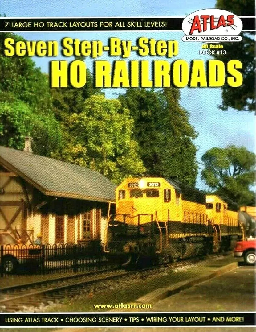 atlas-13-ho-scale-seven-step-by-step-railroads-book Atlas 13 HO Scale Seven Step-by-Step Railroads Book