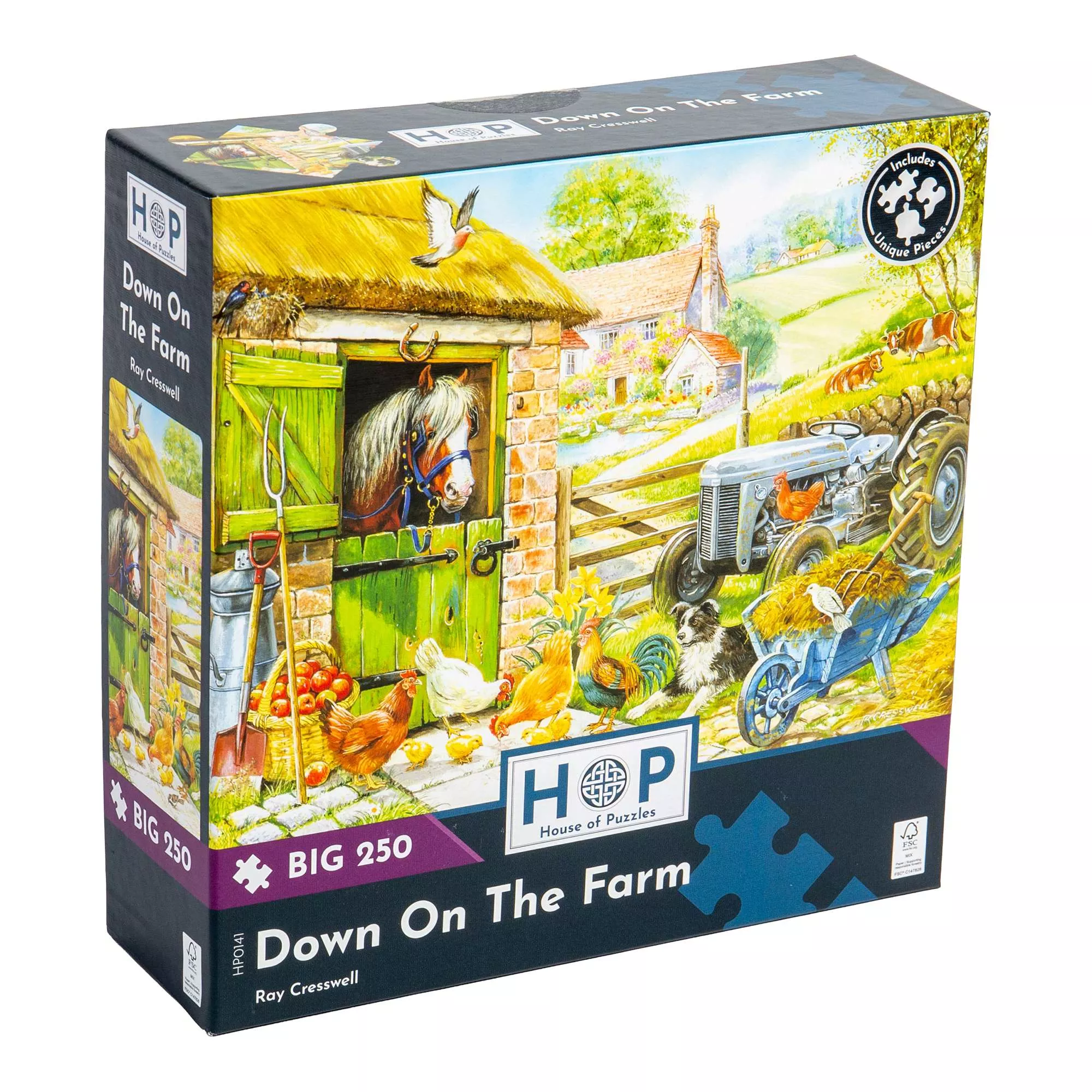 down-on-farm-big-250-piece-jigsaw-puzzle Down On The Farm - BIG 250 Piece Jigsaw Puzzle