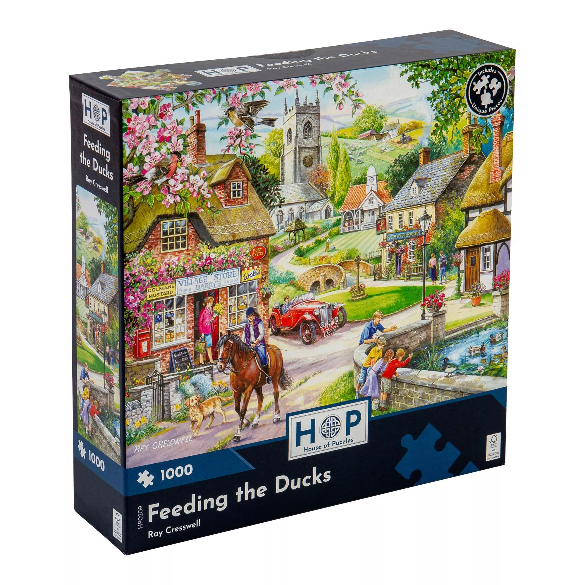 feeding-ducks-1000-piece-jigsaw-puzzle Feeding The Ducks - 1000 Piece Jigsaw Puzzle