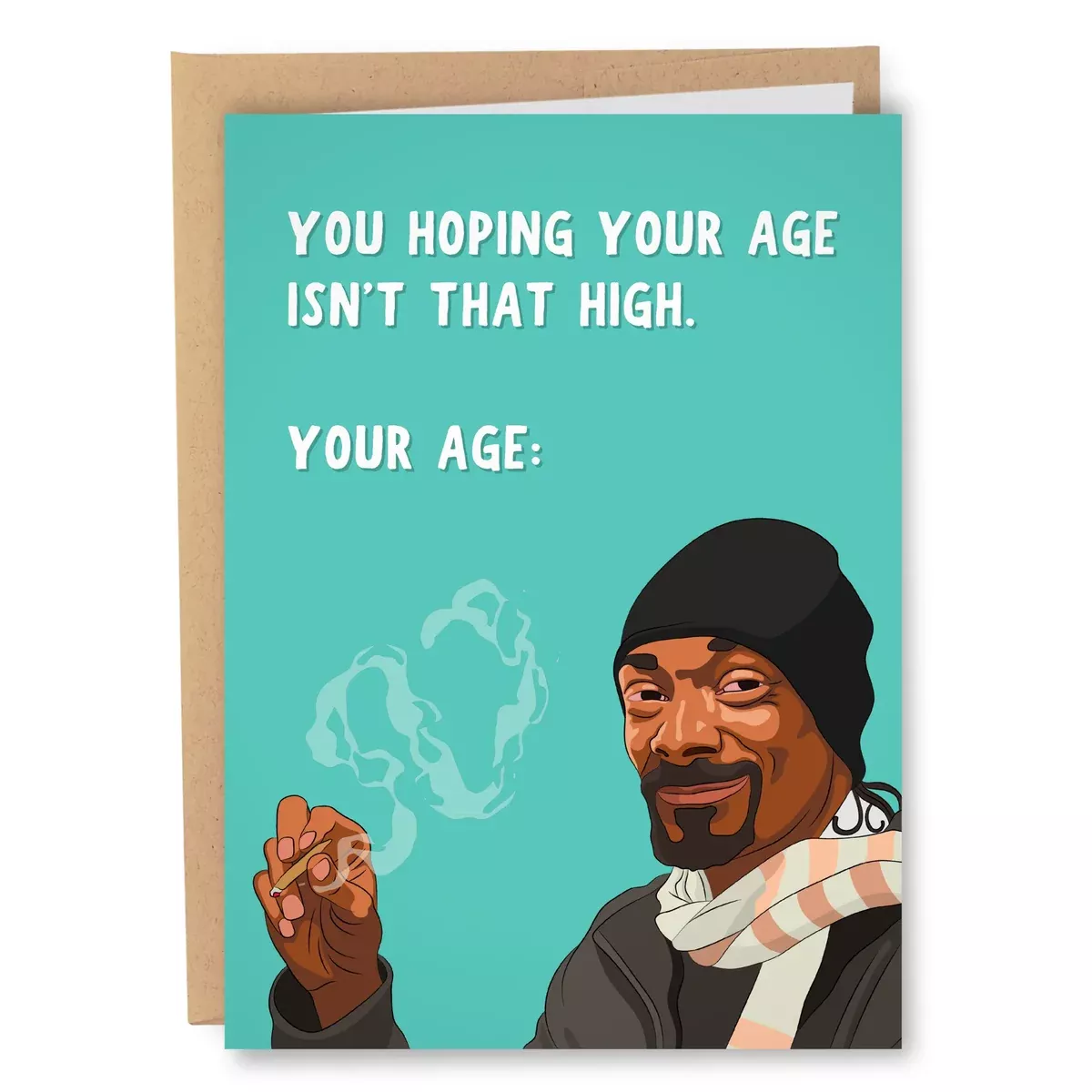 high-af-snoop-dogg-greeting-card High AF Snoop Dogg Greeting Card