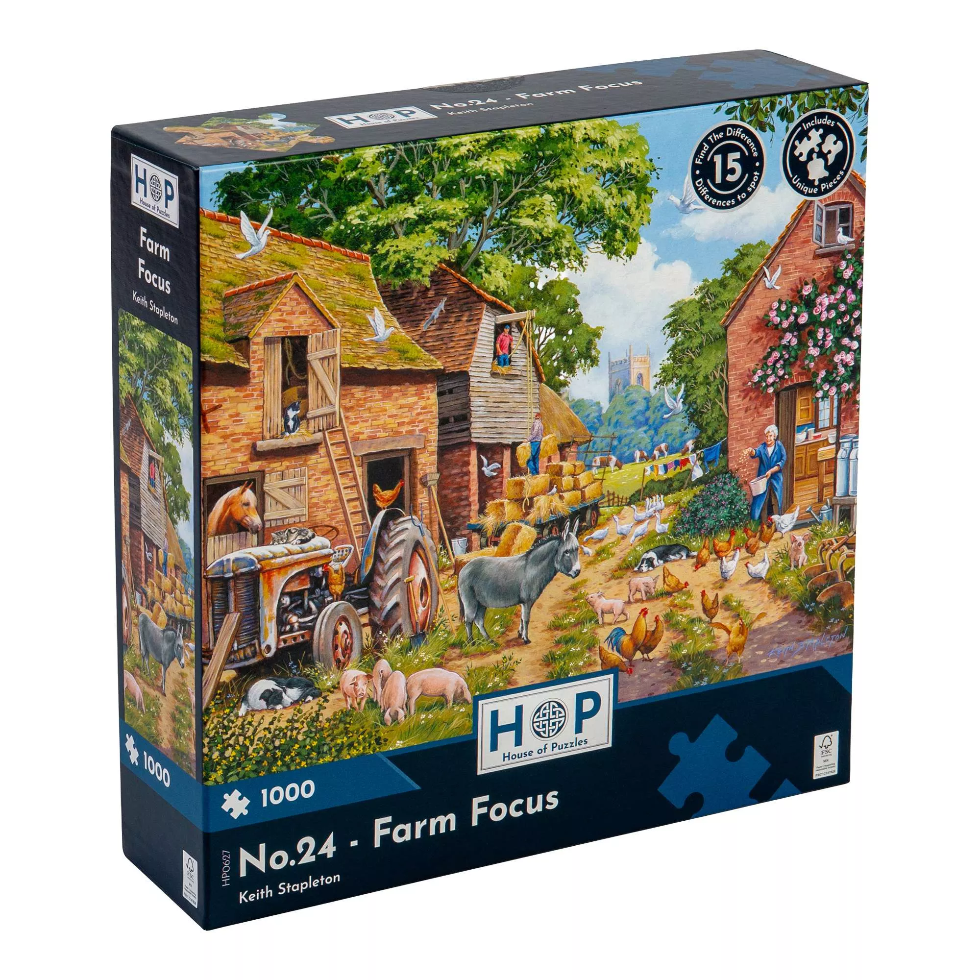 No.24 - Farm FocusFind The Difference 1000 Piece Jigsaw Puzzle