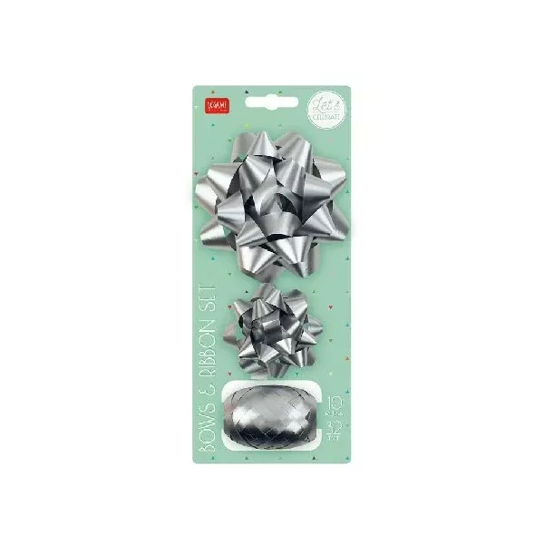 ribbon-bow-set-silver Ribbon & Bow Set | Silver