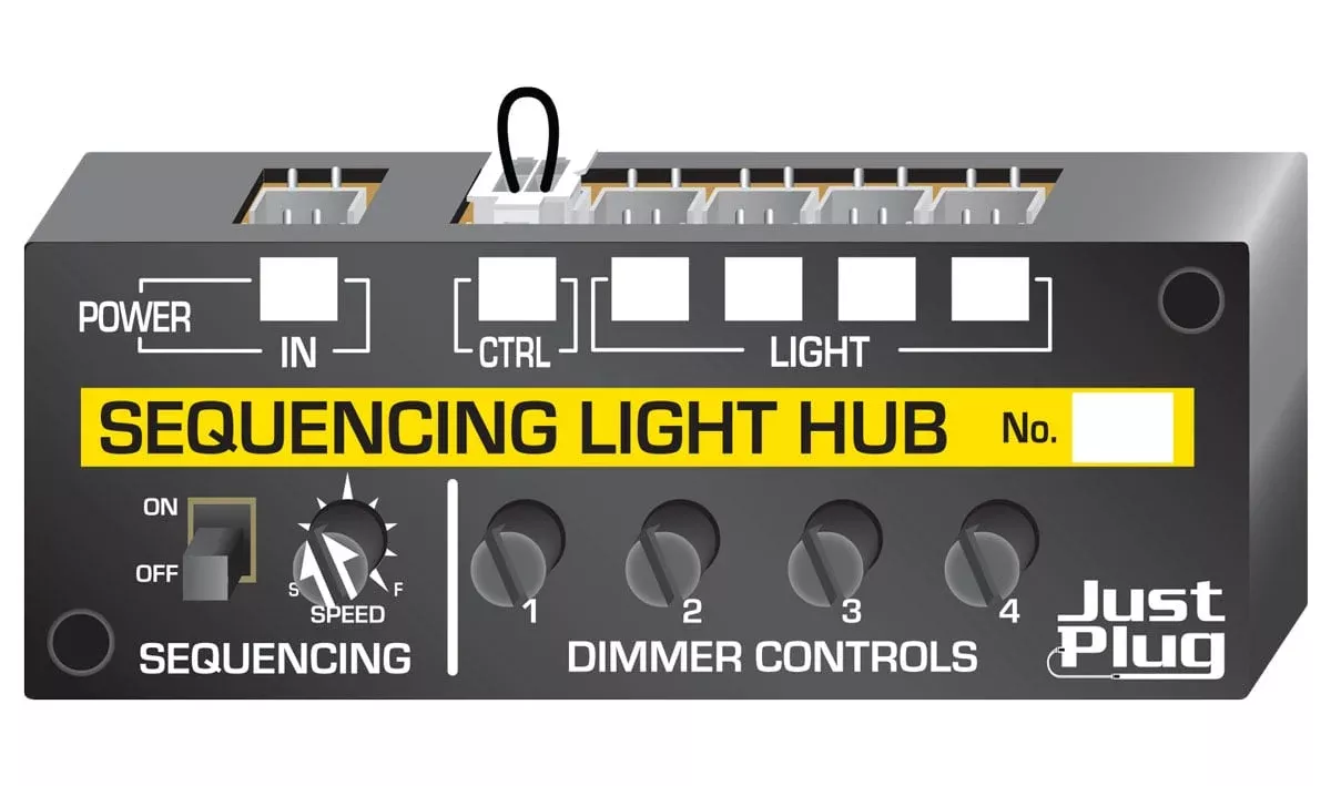 woodland-scenics-jp5680-multi-scale-just-plug-sequencing-light-hub Woodland Scenics JP5680 Multi Scale, Just Plug Sequencing Light Hub