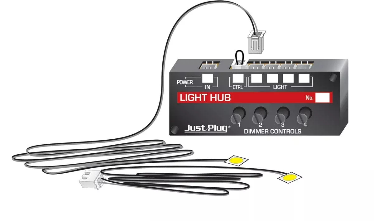 woodland-scenics-jp5700-multi-scale-just-plug-lights-hub-set Woodland Scenics JP5700 Multi Scale, Just Plug Lights & Hub Set