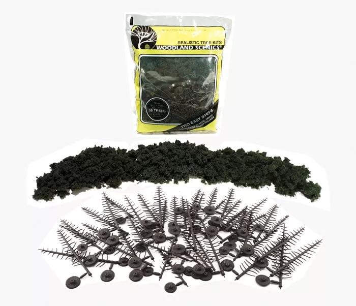woodland-scenics-tr1105-multi-scale-conifer-green-foilage-trees-kit-24-pcs Woodland Scenics TR1105 Multi Scale Conifer Green Foilage Trees KIT (24 pcs)