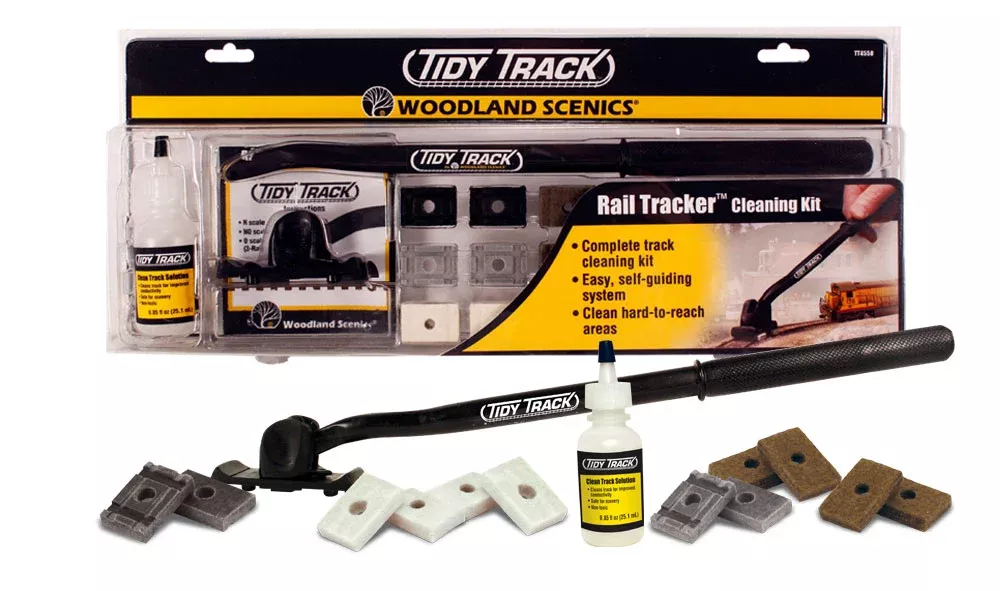 woodland-scenics-tt4550-ho-scale-rail-tracker-cleaning-kit Woodland Scenics TT4550 HO Scale, Rail Tracker Cleaning Kit