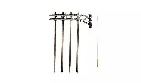 woodland-scenics-us2281-o-scale-utility-system-pre-wired-poles-double-crossbar Woodland Scenics US2281 O Scale Utility System Pre-Wired Poles (Double Crossbar)