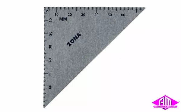 zo-37433-zona-3-triangle-ruler-stainless-steel ZO-37433 - Zona - 3" Triangle Ruler - Stainless Steel
